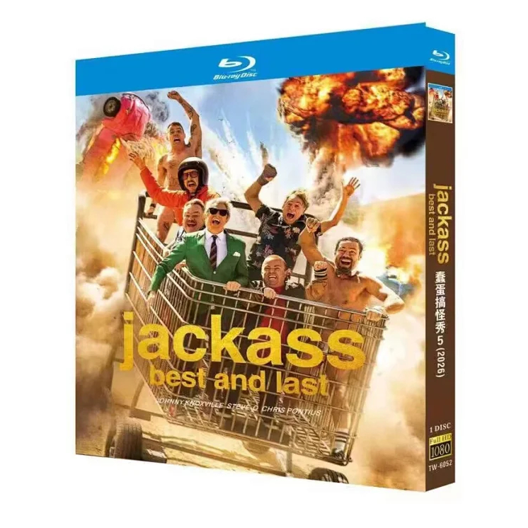 Blu-ray BD American Comedy Documentary/Stupid Show 5 Jackass: Best and Last (2026) Johnny Knoxville 
