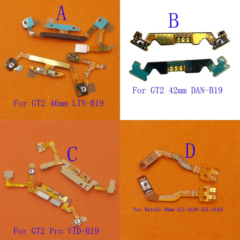 1 ชิ้นกลับเปิดปิด Flex Key ปุ่มบ้านสําหรับ Huawei นาฬิกา 3 GT2 Pro 42 46 มม.Watch3 VID-B19 LTN-B19 G