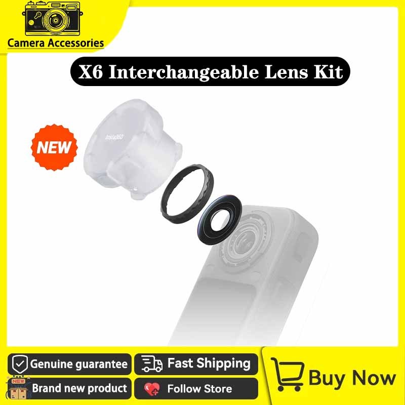 【New Original】insta360 X6 Interchangeable Lens Kit for X6 Camera Accessories