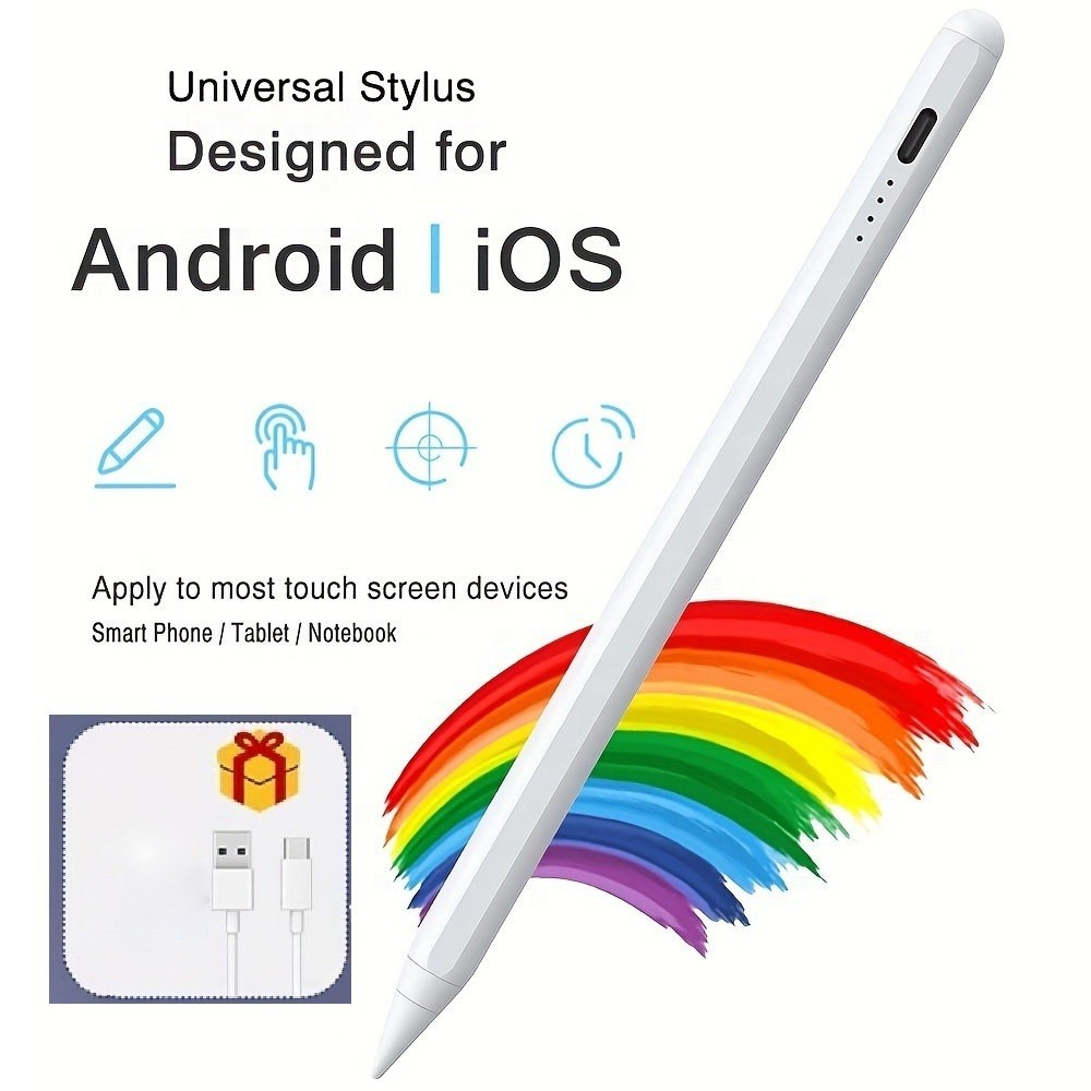 ปากกา Capacitive แบบแอคทีฟ Universal iOS Stylus เหมาะสําหรับ ipad Android โทรศัพท ์ แท ็ บเล ็ ตสไตลัส