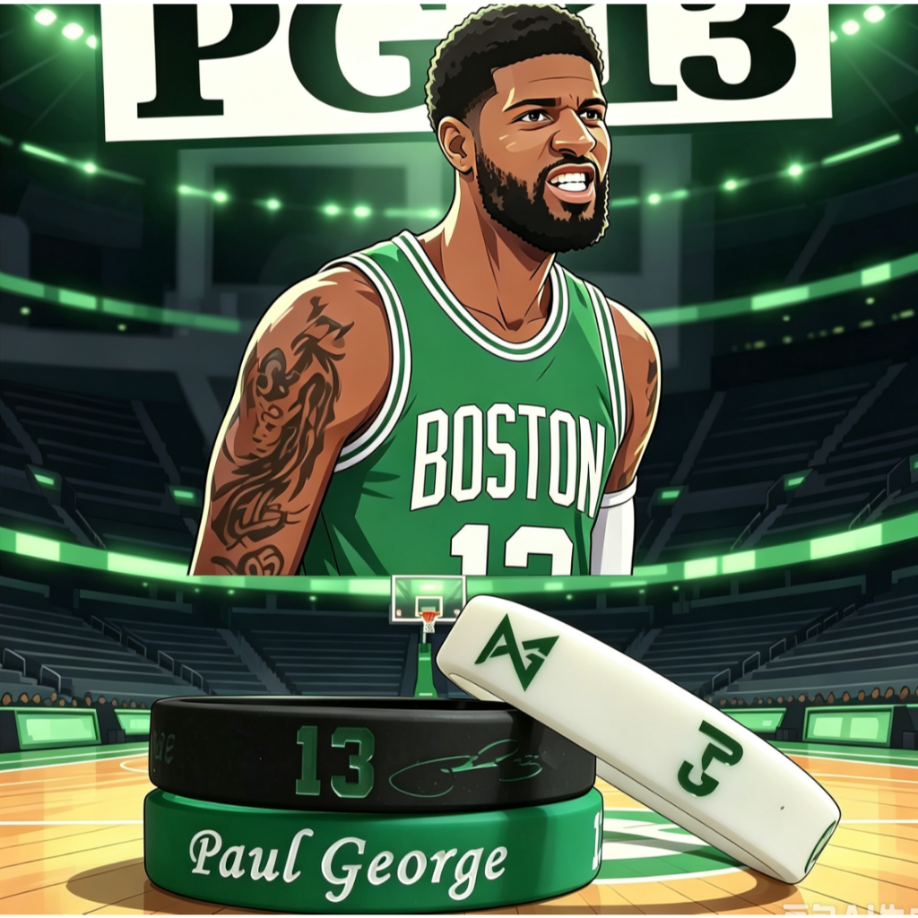 Paul George Boston 2 ขนาดบาสเกตบอล Baller Bands PG-13 กีฬา Merch Motivate สายรัดข้อมือแฟชั่นยางซิลิโคนสร้อยข้อมือพัดลมสินค้าพัดลมเกียร์พัดลมอุปกรณ์เสริมของขวัญนักเรียนฟิตเนส