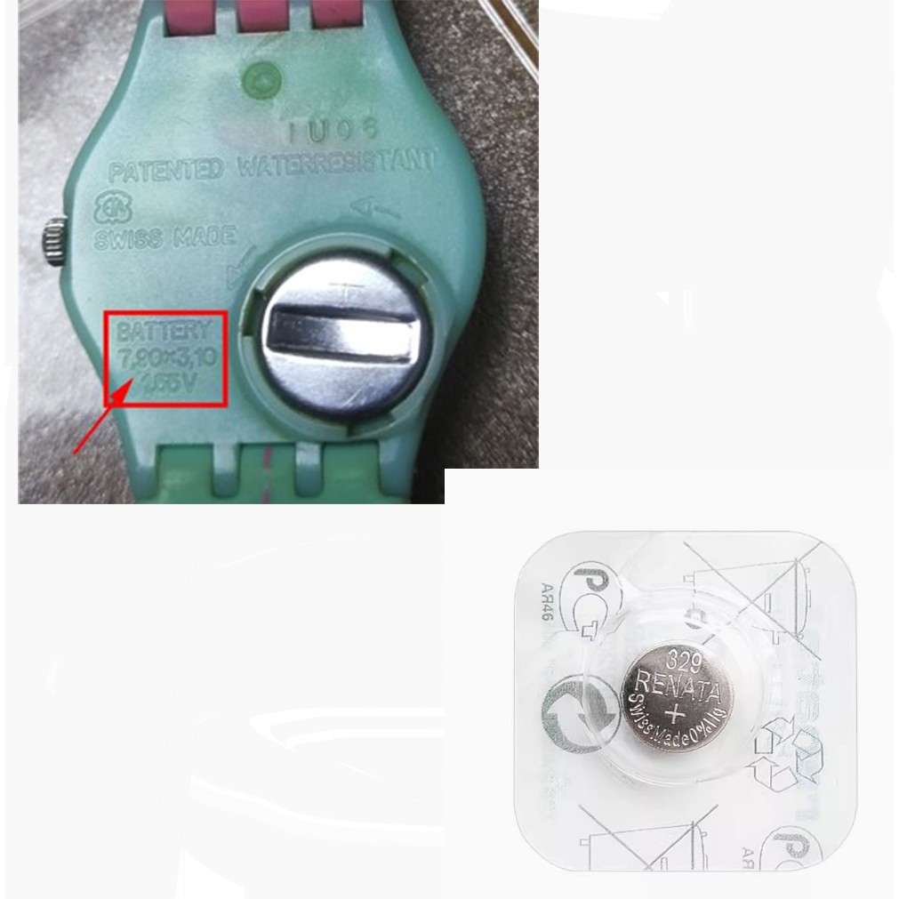 แบตเตอรี่เดิมของสวิสเหมาะสําหรับนาฬิกา swatch BATTERY7.9 x3.1 1.55v 329 SR731SW