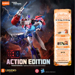 【New Launch】BLOKEES Transformers Action Edition06 Figure Optimus Prime Megatron Sound Waveสินค้าสะสม
