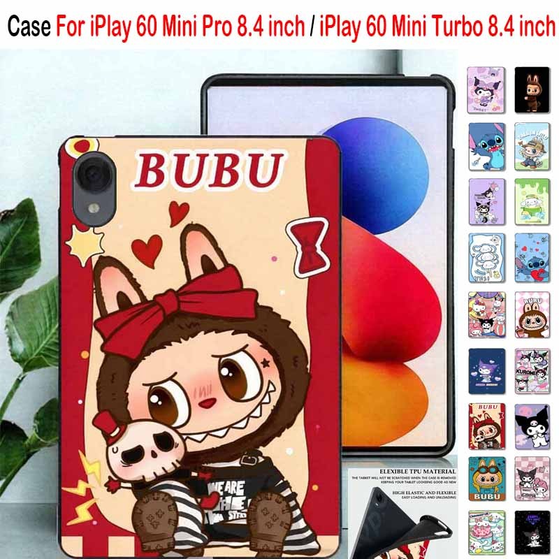 สําหรับ ALLDOCUBE iPlay 60 Mini Pro (8.4 นิ้ว) 2024 ซิลิโคนอ่อนนุ่มน่ารักการ์ตูนแท็บเล็ตป้องกันกรณีกันกระแทก TPU ฝาหลัง