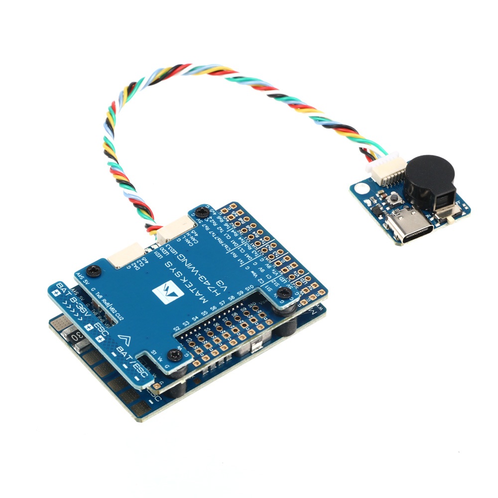 MATEK H743 WING V3 Flight Controller STM32H743VIT6 Dual IMU Baro OSD สล็อต SD สําหรับ INAV ArduPilot