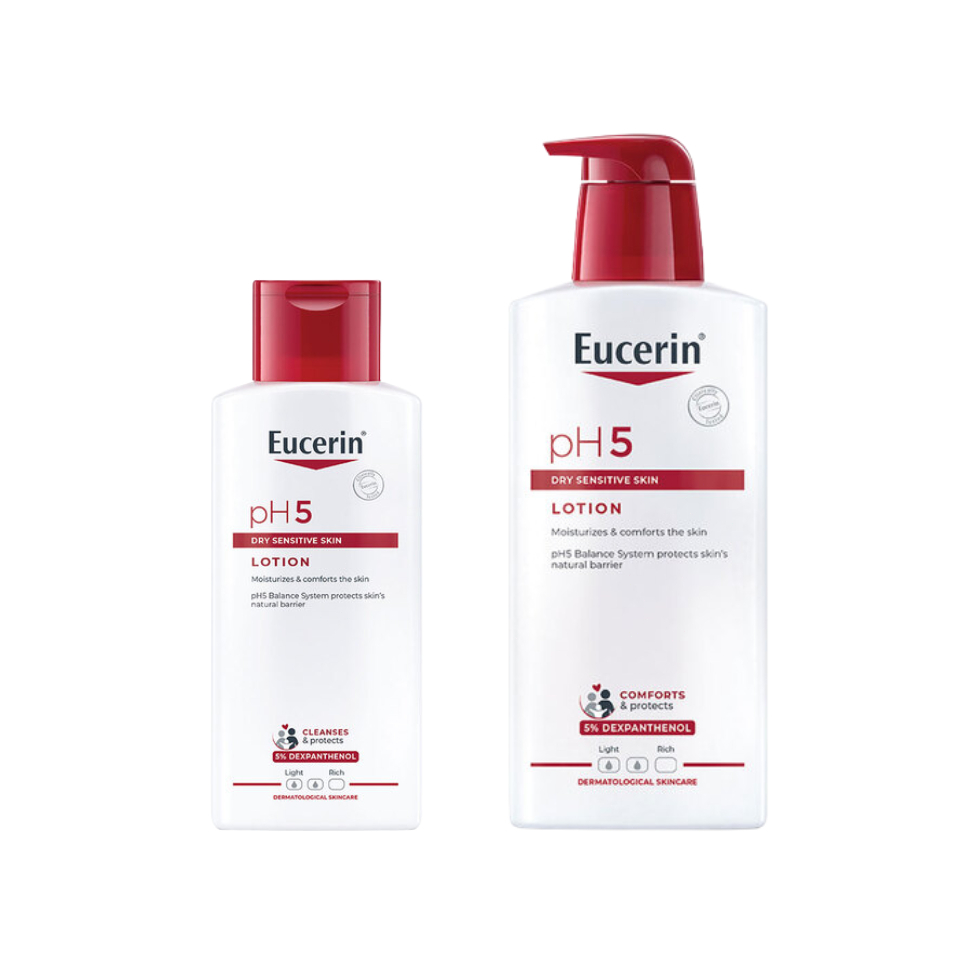 โลชั่นบำรุงผิวแห้งแพ้ง่าย ฟื้นฟูเกราะป้องกันผิว PH5 LOTION FOR DRY SENSITIVE SKIN 250ML/400ML ของแท้จากเยอรมัน