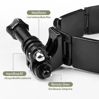 [Eao] ที่วางเมาท์คางหมวกกันน็อคแบบเต็มหน้าสําหรับ Hero 11 10 9 8 7 DJI Insta360 สายคล้องกล้อง อุปกรณ์เสริมเมาท์คางด้านหน้าแบบเลื่อนได้ [TH]