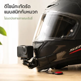 [Eao] ที่วางเมาท์คางหมวกกันน็อคแบบเต็มหน้าสําหรับ Hero 11 10 9 8 7 DJI Insta360 สายคล้องกล้อง อุปกรณ์เสริมเมาท์คางด้านหน้าแบบเลื่อนได้ [TH]