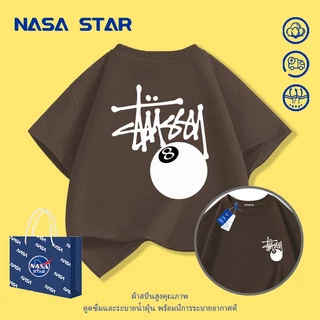 【ส่งในวันเดียวกัน】เสื้อยืดเด็ก NASA สีดำ ผ้าฝ้ายระบายอากาศดี ลายพิมพ์สไตล์อเมริกัน 1-14 ปี ชาย-หญิง ทรงสวมใส่สบาย