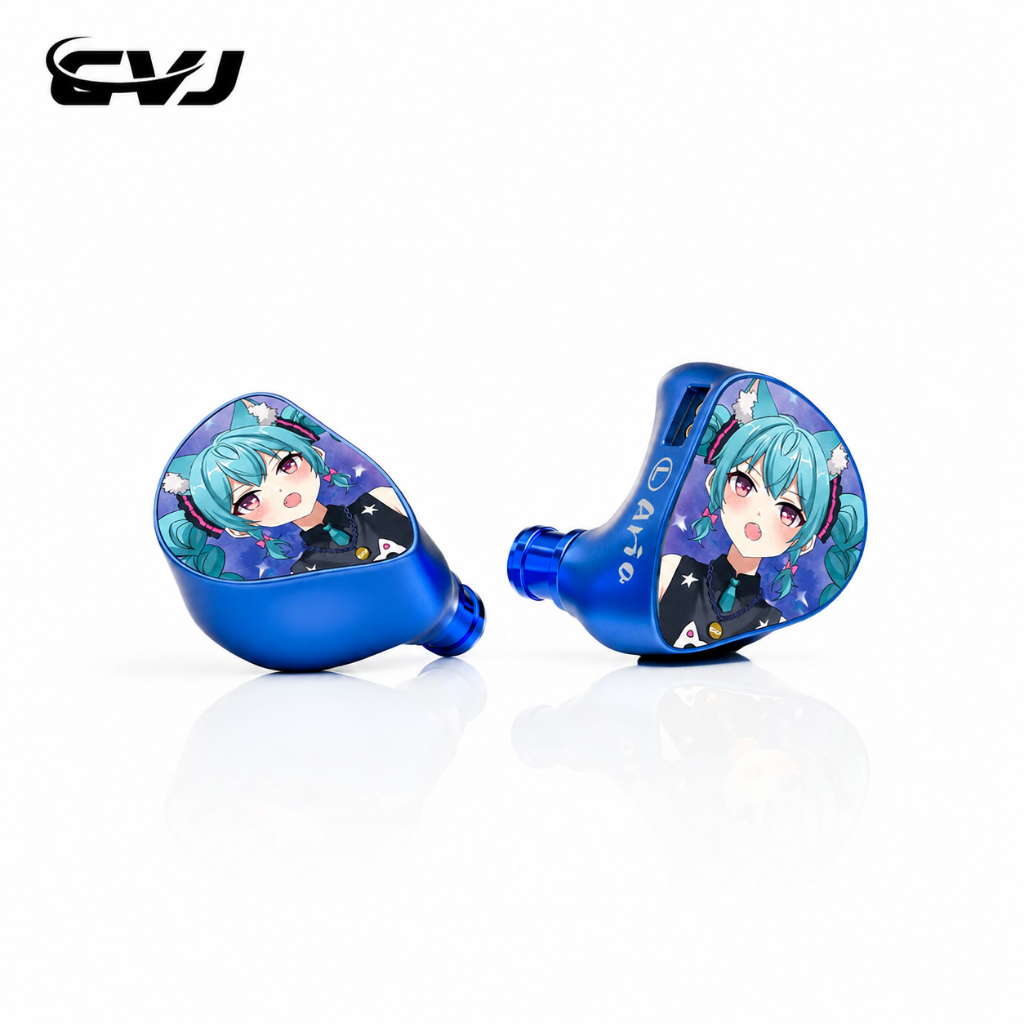 CVJ Aria หูฟังชนิดใส่ในหู 10 มม.แบบไดนามิก HIFI IEM ปรับจูนหัวฉีด CNC การบินเกรด Cavity สายเปลี่ยนได