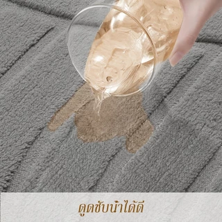 พรมเช็ดเท้า ผ้าเช็ดเท้า พรมเนื้อนุ่ม ซับน้ำได้ดี แห้งไว สามารถปูห้องน้ำ ห้องนอน