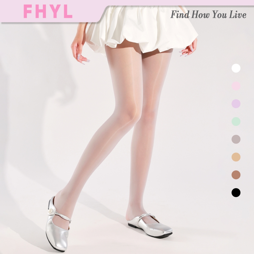 FHYL ผู้หญิงแฟชั่น Pantyhose ถุงน่องการบีบอัดแสงฟรีขนาดผิวสีดํา Tone ถุงน่องมันวาว