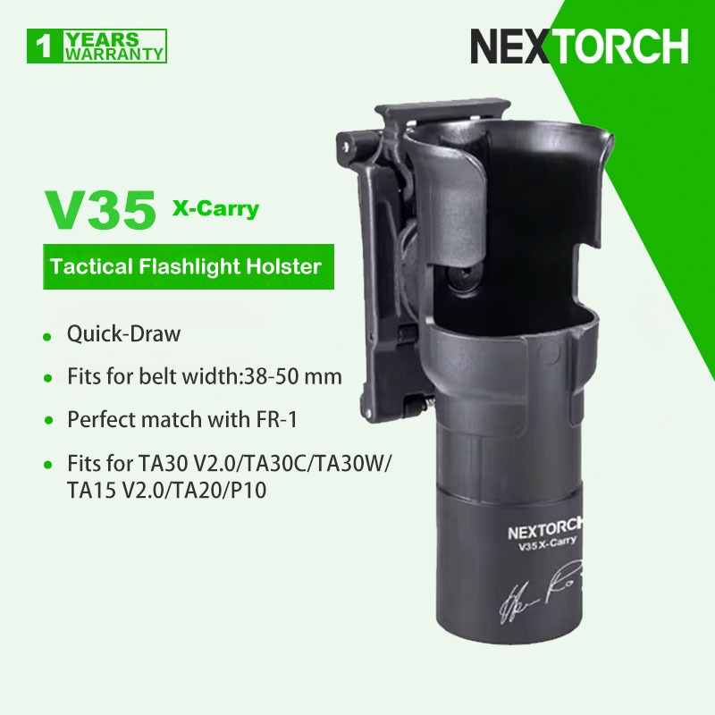 Nextorch V35 X-Carry Quick-Draw Tactical ที่วางไฟฉาย,หมุนได้ 360 องศา,สําหรับ TA30/TA15/TA20/P10,Per