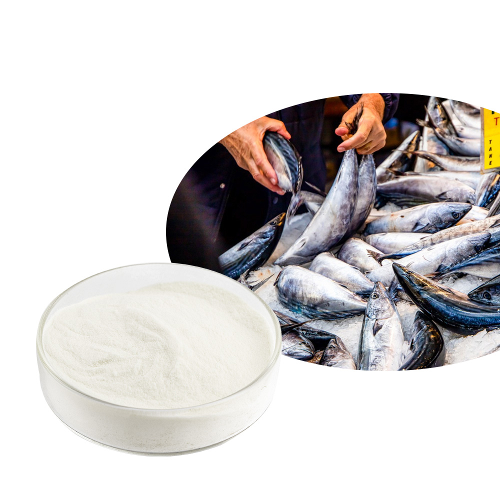คุณภาพสูง Skipjack Tuna Elastin Peptide Powder 90% Bonito Elastin Peptide Powder