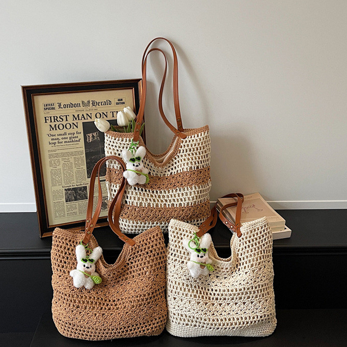 Fashion Lazy StyleทอHollow Ladies Tote Bag
