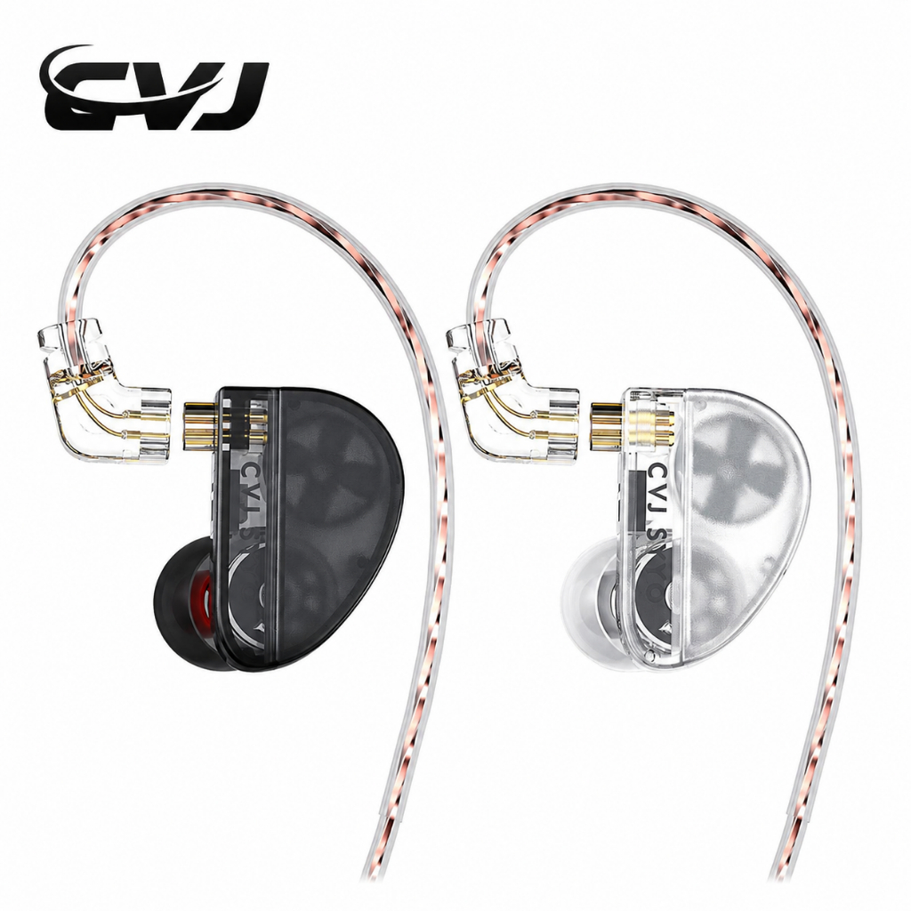 CVJ Konoka หูฟังชนิดใส่ในหู 1DD + 1BA + 1Vibration Driver Triple Hybrid Wired Monitors Tuning Switch