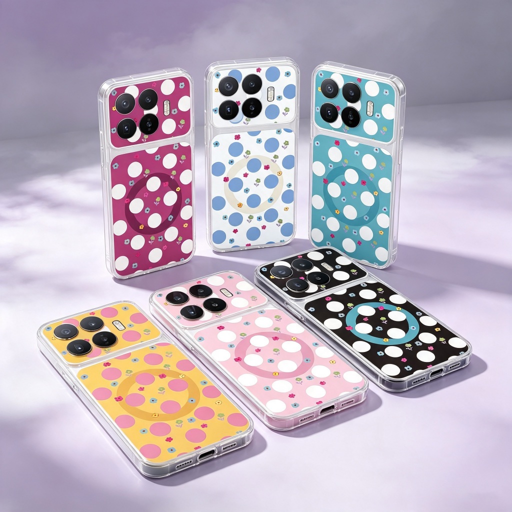 น่ารักลายจุดดอกไม้พิมพ์เคสโทรศัพท์สําหรับ Xiaomi Mi 17T 15T Pro 5G นุ่มกันกระแทกป้องกันกรณีเกาหลีความงามสีฝาครอบโทรศัพท์