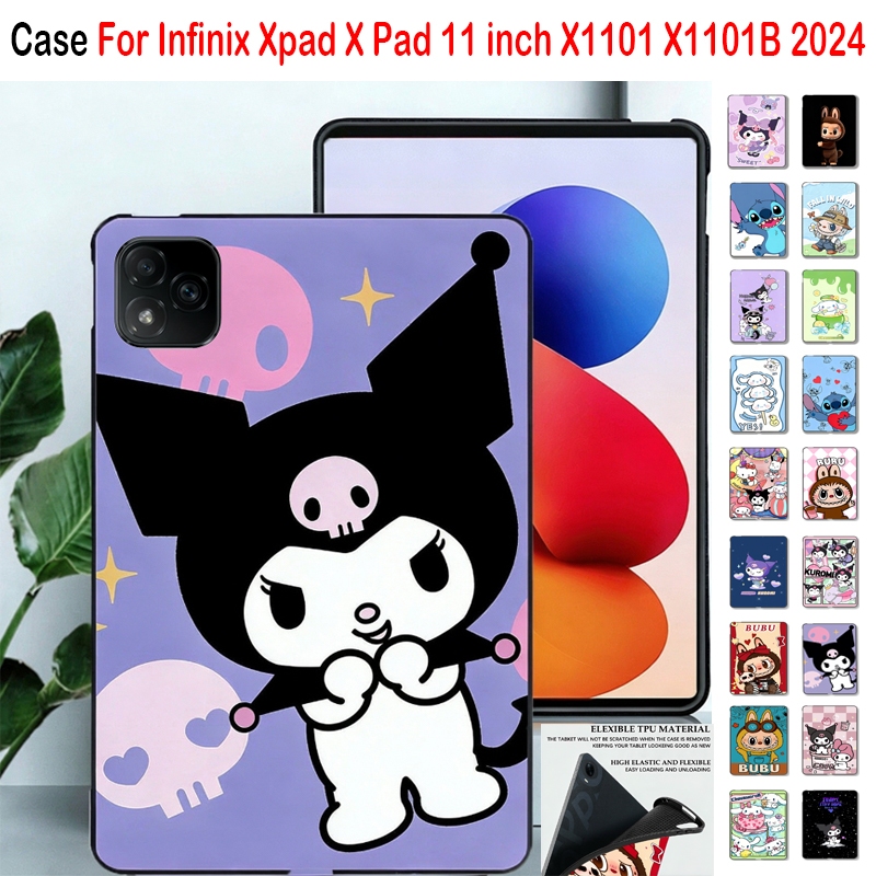 สําหรับ Infinix Xpad X Pad 11 นิ้ว X1101 X1101B 2024 ใหม่น่ารักการ์ตูนซิลิโคนอ่อนนุ่มแท็บเล็ตป้องกัน