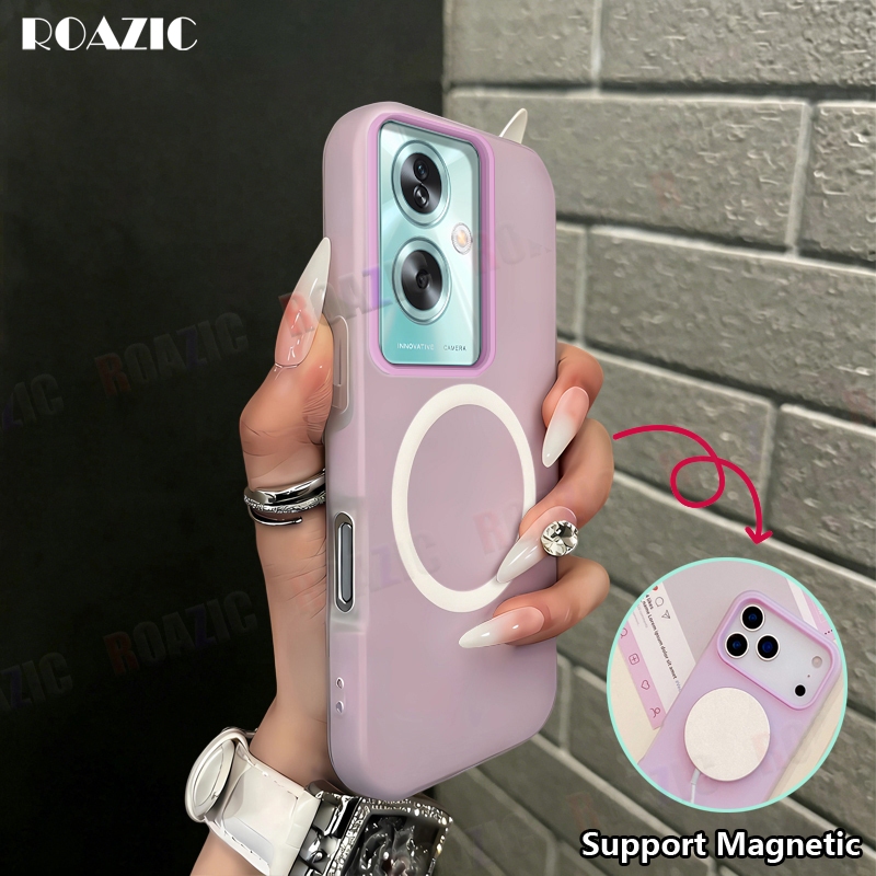 ROAZIC แม่เหล็ก 2-in-1 เคสโทรศัพท์สําหรับ OnePlus Nord N30 SE 5G CE4 Lite 5G CE 3 Lite 5G CE 2 Lite 