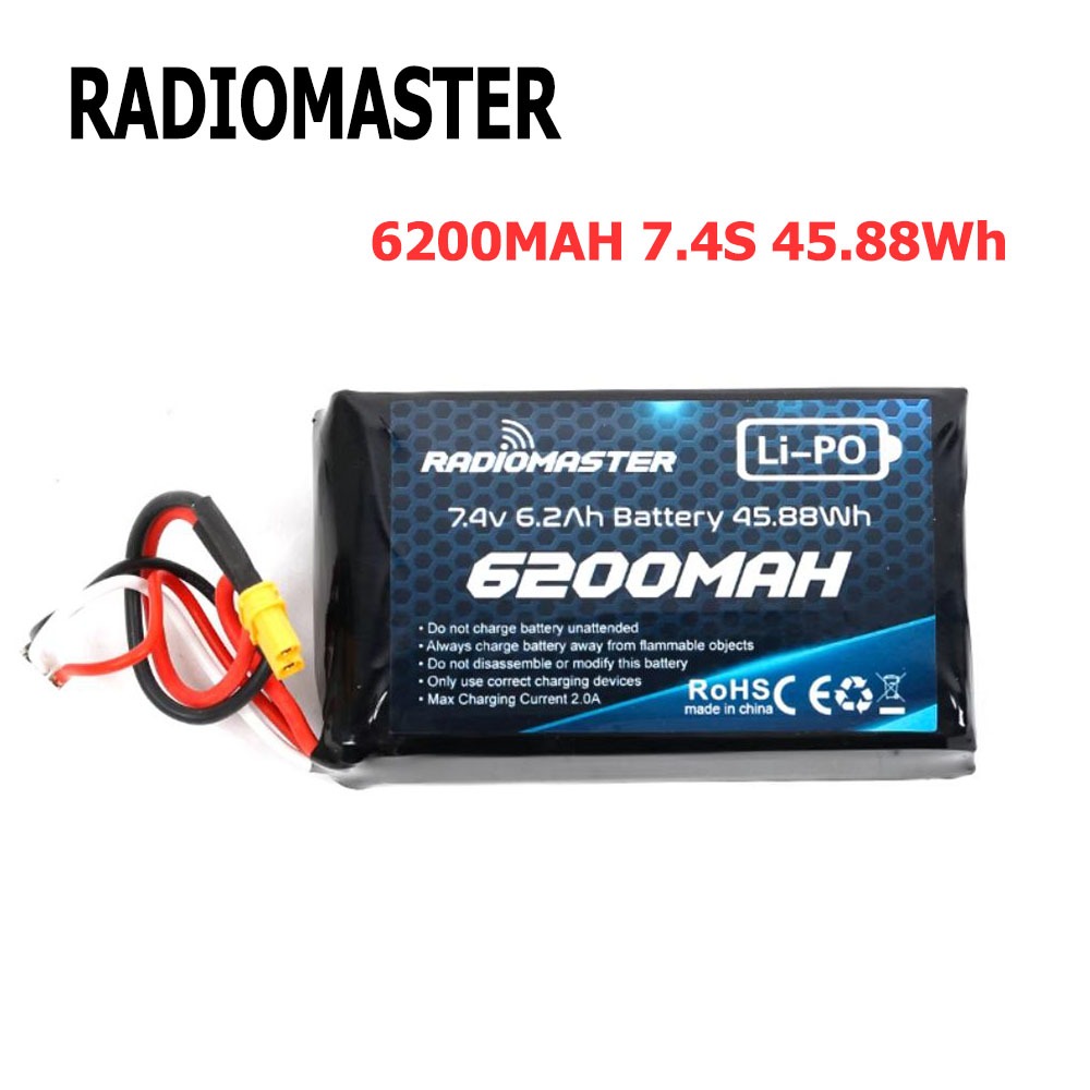 Radiomaster TX16S & BOXER 2S 6200mAh แบตเตอรี่ลิเธียม, TX16S & GX12 5000mAh แบตเตอรี่ลิเธียม