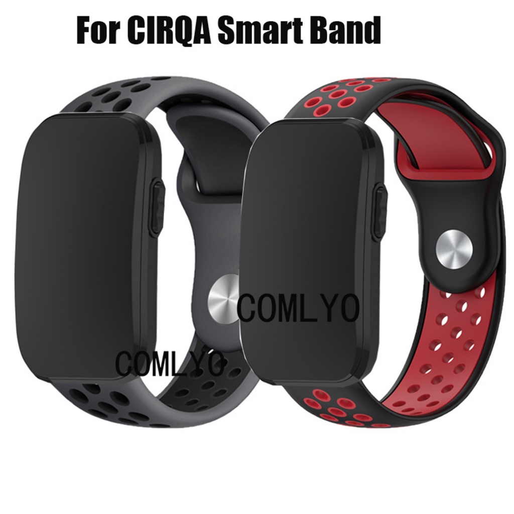 สําหรับ Garmin CIRQA สายรัดสมาร์ทซิลิโคน Rainbow Soft Sports สายรัดข้อมือกลางแจ้ง