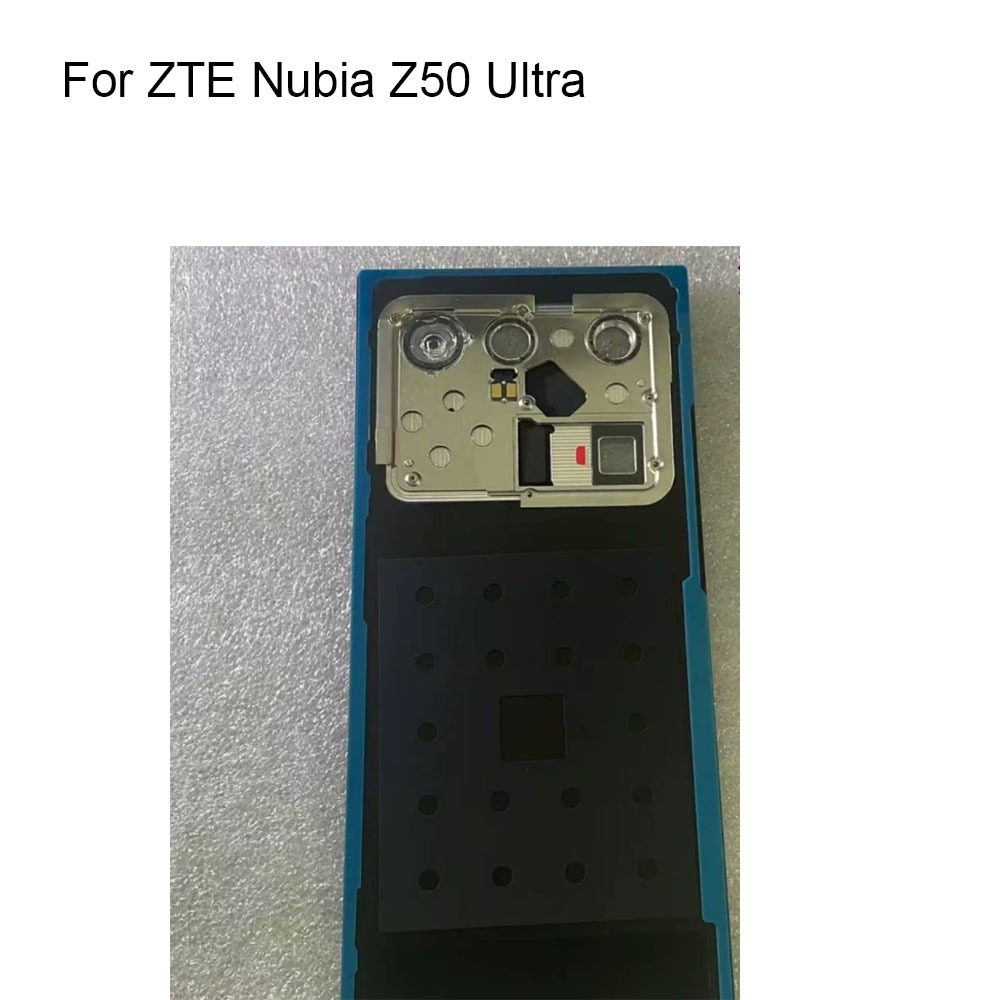 สําหรับ ZTE Nubia Z50 Ultra กลับแบตเตอรี่ฝาครอบด้านหลังแบตเตอรี่ฝาครอบด้านหลังไม่มีกระจกกล้องสําหรับ