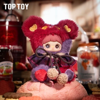 TOPTOY x MayMei-Tiny Bear Cookie Series Plush Doll Blind Box ฟิกเกอร์ของสะสม พวงกุญแจตุ๊กตาผ้า ฟิกเกอร์สำหรับวันเกิด ของขวัญ ตุ๊กตาผ้าแบบห้อย