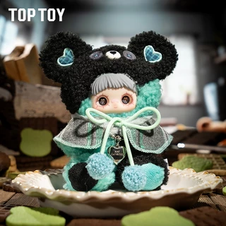 TOPTOY x MayMei-Tiny Bear Cookie Series Plush Doll Blind Box ฟิกเกอร์ของสะสม พวงกุญแจตุ๊กตาผ้า ฟิกเกอร์สำหรับวันเกิด ของขวัญ ตุ๊กตาผ้าแบบห้อย