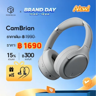 ROSESELSA Cambrian Hi-Res ANC หูฟัง 48dB การตัดเสียงรบกวน LDAC เสียง 100H แบตเตอรี่ Dual อุปกรณ์โหมดเกม Latency ต่ํา 5-Mic ENC Memory Foam Cushions 2 ปี