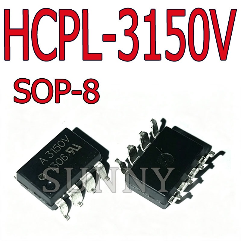 1 ~ 5PCS HCPL-3150V Optocoupler ชิป A3150V ยี่ห้อใหม่นําเข้า Patch SOP8 เดิมแท้