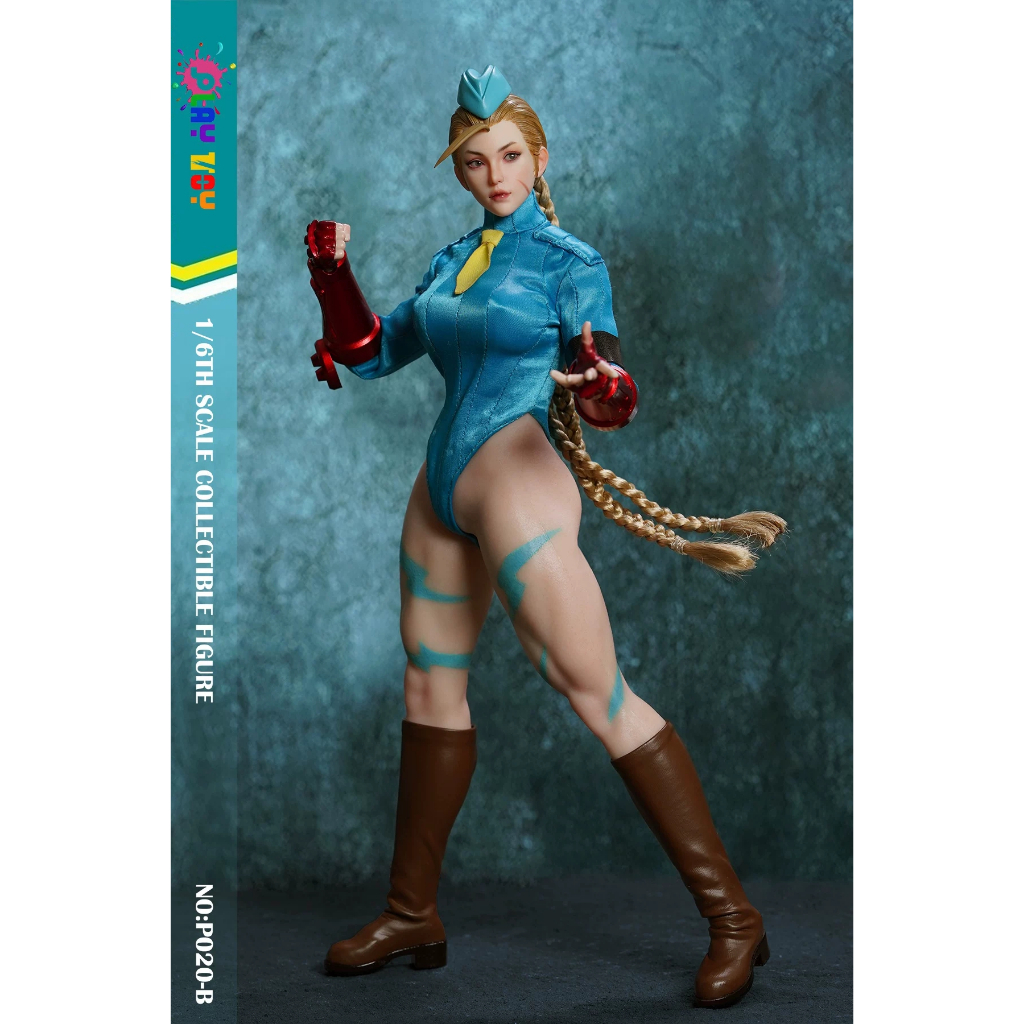 PLAY TOY 1/6 Fighting Girl Warrior P020 B Cammy Action Figure