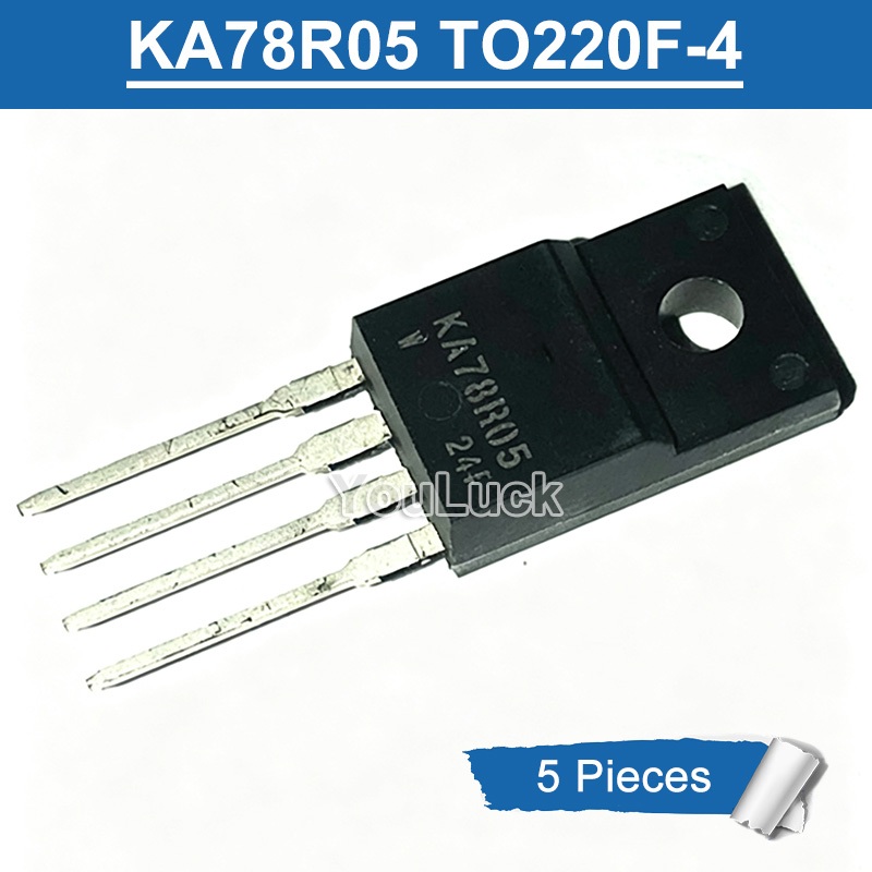 5 ชิ้น KA78R05 TO-220F-4 ตัวควบคุมแรงดันไฟฟ้าแบบดรอปเอาท์ต่ําใหม่