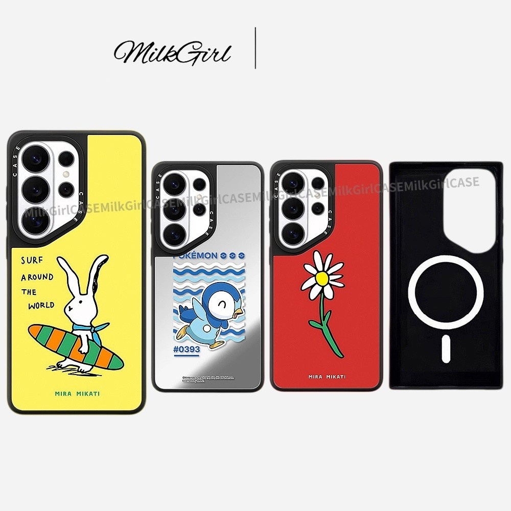 กระจกแม่เหล็ก Hard เคสโทรศัพท์สําหรับ Samsung Galaxy S26 25 24 23 UItra S26 25 24 23 Plus กันกระแทกป้องกันปลอก