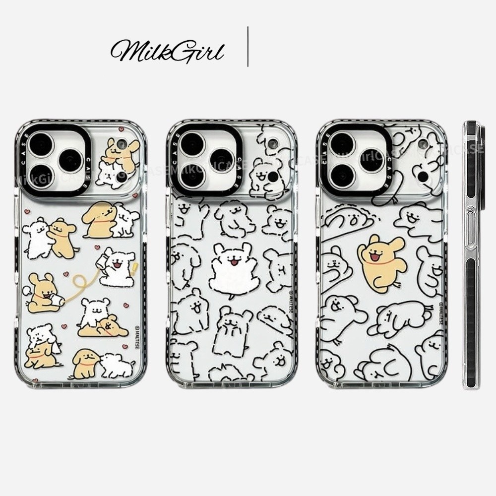 การ์ตูนเต้นรําสุนัขเคสโทรศัพท์สําหรับ ไอโฟน 17 มือโปร สูงสุด 17 อากาศ 16 บวก 15 14 13 12 11 กันกระแทกป้องกันปลอกอ่อน