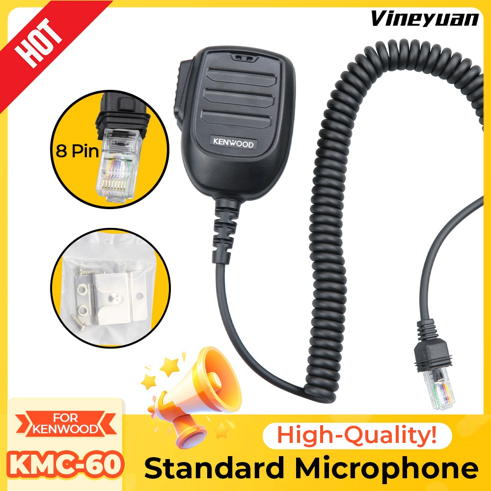HM-40KMC-60 ไมโครโฟนมาตรฐานสําหรับ Kenwood NX-740 NX-840 TK-7302 TKD-740 NX-3720 NX-5700 NX-5800 TK-