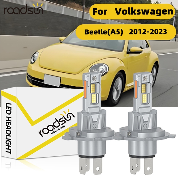 Fit สําหรับ Volkswagen Beetle (A5) 2012-2023 ไฟหน้ารถหลอดไฟ Super White ฮาโลเจน 800% ความสว่าง High 