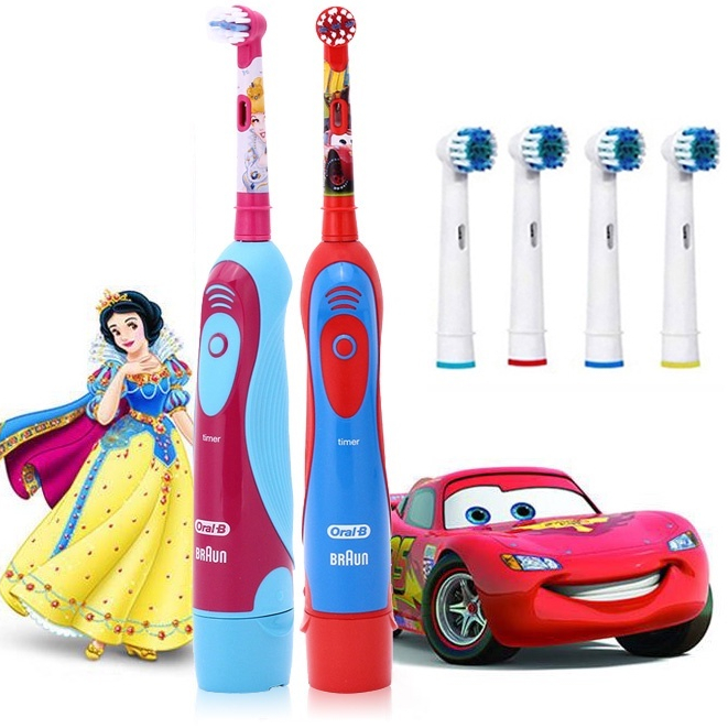Oralb แปรงสีฟันไฟฟ้าอัจฉริยะ ตั้งเวลาได้ 2 นาที แบบเปลี่ยน สําหรับเด็กอายุ 3 ปีขึ้นไป