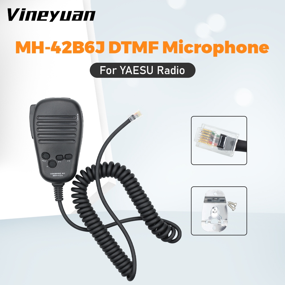 HM-08MH-42B6J DTMF ไมโครโฟนสําหรับ YAESU FT-7800R/7800E/7800/8800R/8800E/8900R/8900E/8900/2800M/1900
