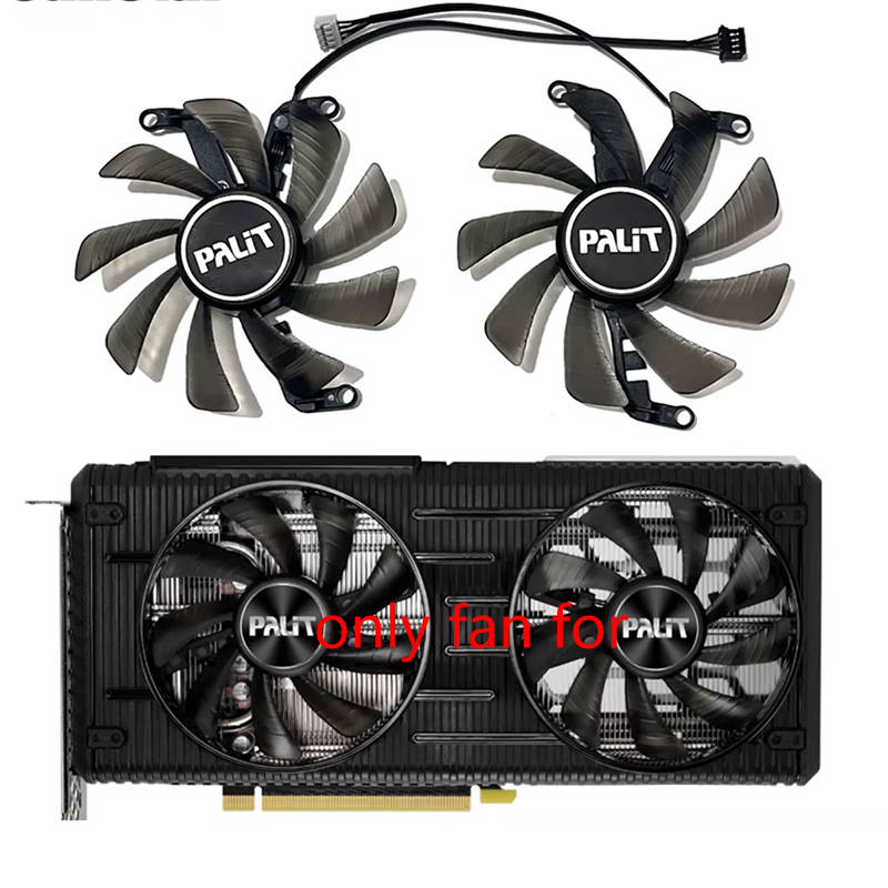 RTX 3060 RTX 3060Ti Dual 85 มม.พัดลมการ์ดสําหรับ Palit RTX 3060/3060 Ti Dual GPU พัดลมระบายความร้อน