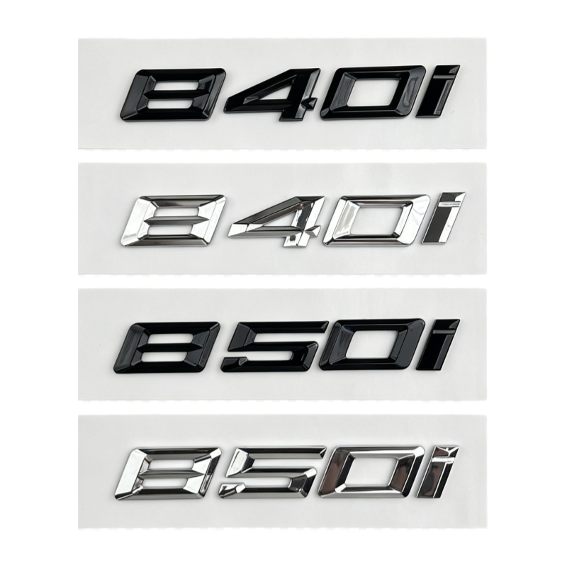 BMW ใหม่ 8 Series การปรับเปลี่ยนสัญลักษณ์ด้านหลัง 840i 850i เครื่องหมายดิจิตอล M โลโก้สติกเกอร์ตกแต่