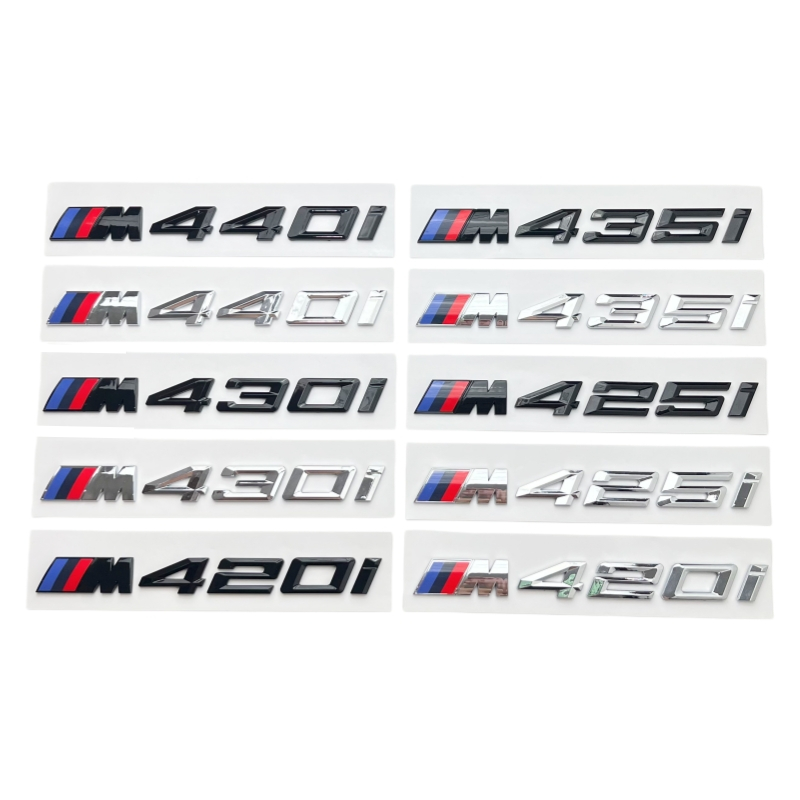 เหมาะสําหรับ BMW ใหม่ 4 Series M ป้ายหาง M420I M425I M430I M435I M44I ดิจิตอลป้ายรถสติกเกอร์ M โลโก้