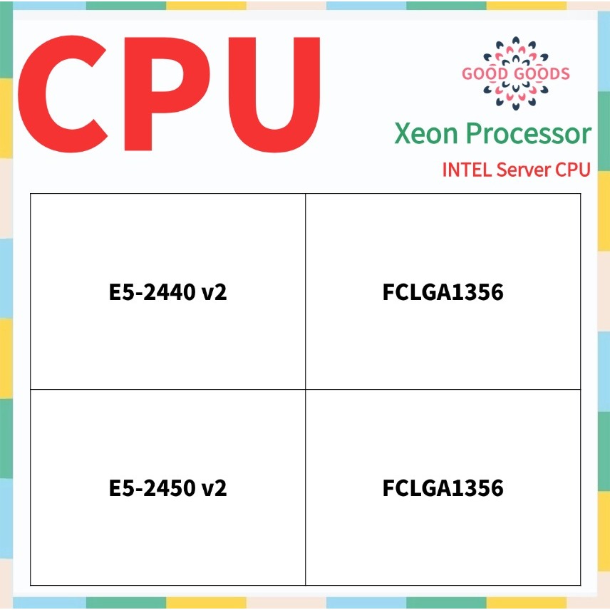 E5-2440v2 E5-450v2 INTEL Xeon โปรเซสเซอร์ CPU LGA1356