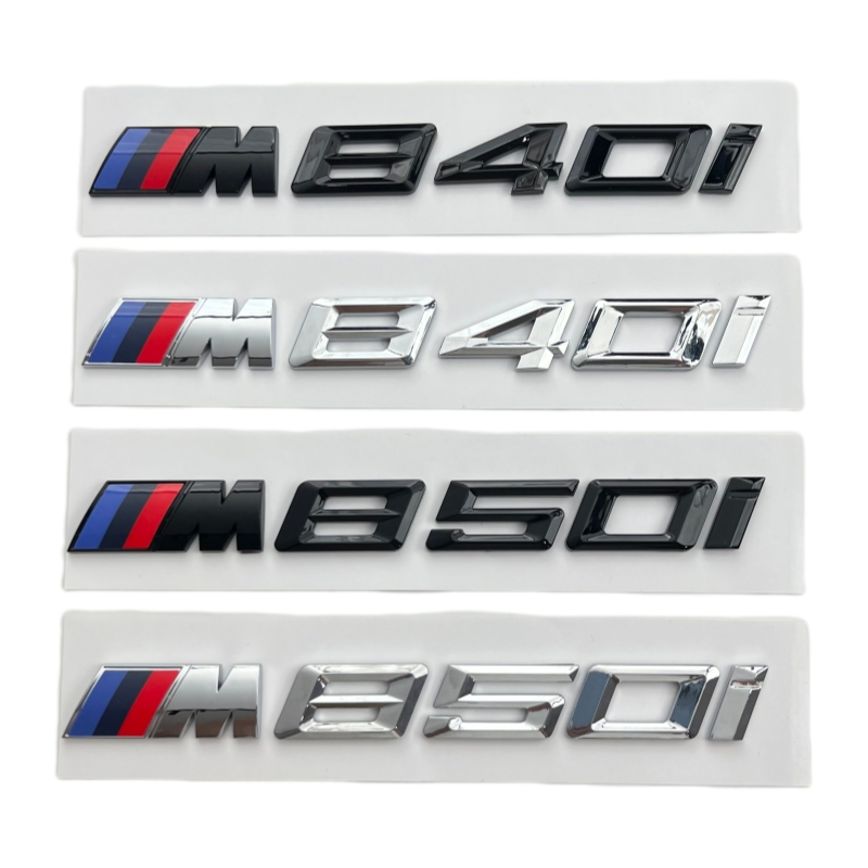 ใหม่ BMW 8 Series M หาง badge M840I M850I ดิจิตอลรถดัดแปลงป้ายสติกเกอร์ M โลโก้ส่วนบุคคลตกแต่งกันน้ํ