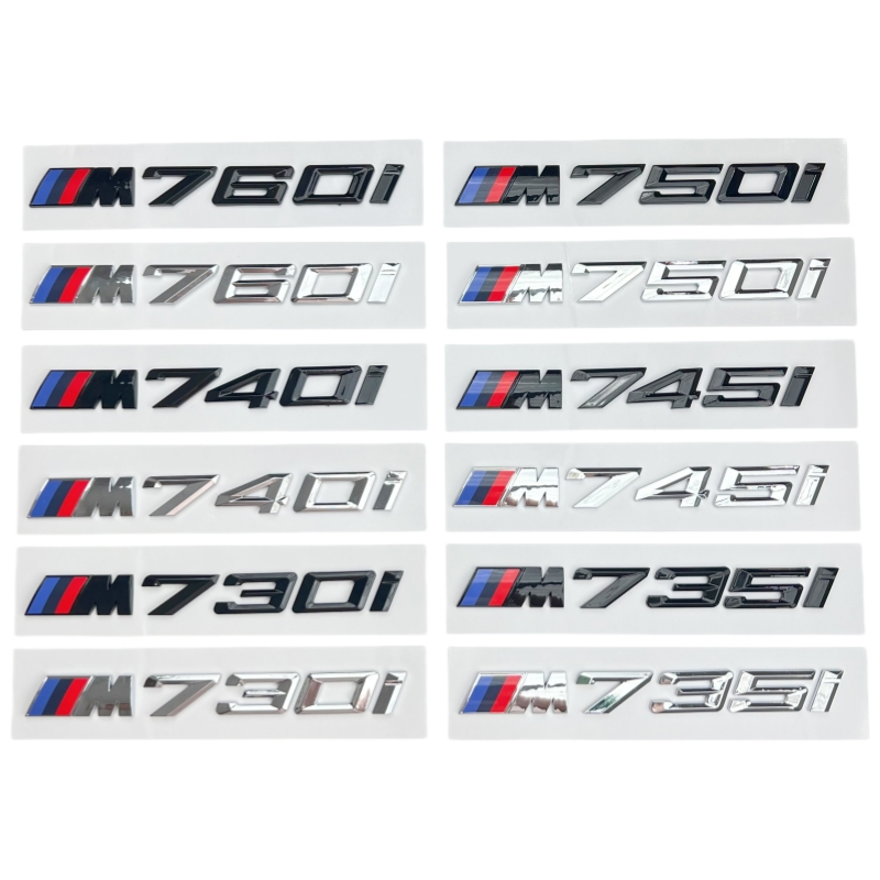 เหมาะสําหรับ BMW ใหม่ 7 Series M ตราสัญลักษณ์ M730I M735I M740I M745I M70I M760I การปรับเปลี่ยนดิจิต
