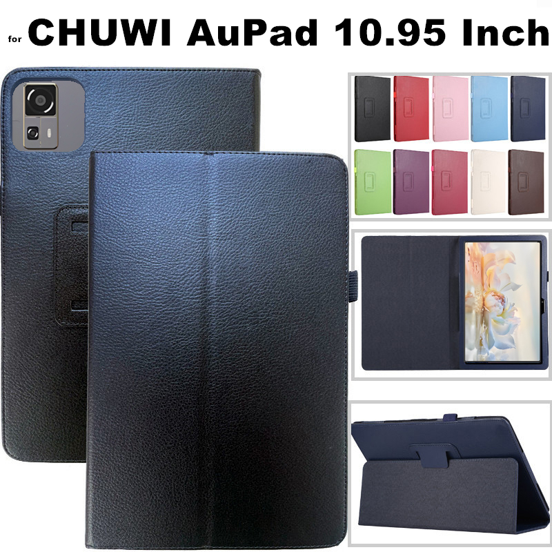 สําหรับ CHUWI AuPad 10.95 นิ้ว 2024 Android แท็บเล็ตแม่เหล็กพลิกป้องกัน Slim น้ําหนักเบา PU หนังขาตั