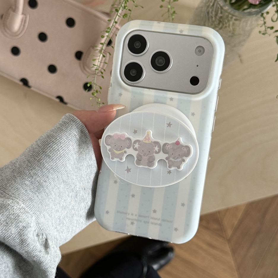 สําหรับ iphone Case 17 Pro Max 16 Pro Max 15 Pro Max เคสโทรศัพท์ลายทางสีน้ําเงินและสีขาว