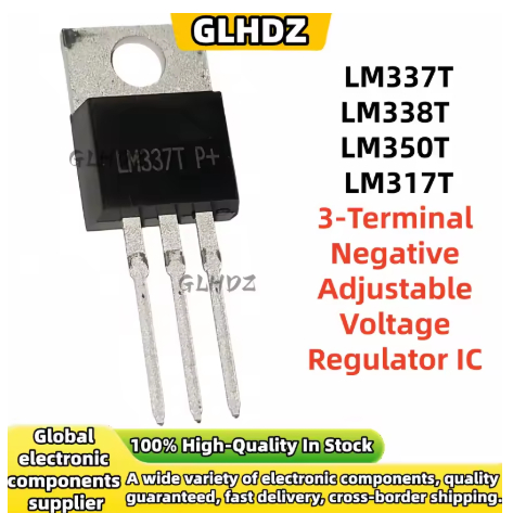5PCS LM317T TO-220 LM317 LM350 LM337 LM338 LM337T LM338T LM350T 3-Terminal ลบแรงดันไฟฟ้า IC