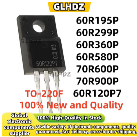 1-5PCS ใหม่คุณภาพ 60R195P 60R299P 60R360P 60R580P 70R600P 70R900P 60R120P7 TO-220F spot goods