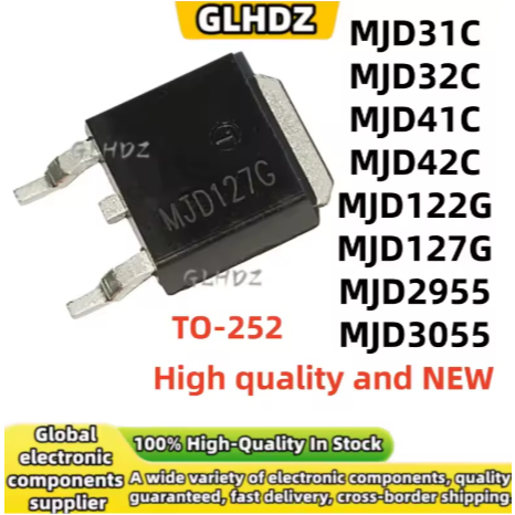 5PCS ใหม่ 10PCS MJD31C MJD32C MJD41C MJD42C MJD122G MJD127G MJD2955 MJD3055 TO-252 ในสต็อก