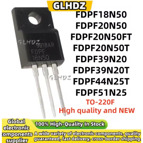 5PCS FDPF18N50 FDPF20N50 FDPF20N50FT/20N50T/39N20/39N20T/44N25T/51N25 ยี่ห้อใหม่ TO-220F ในสต็อก